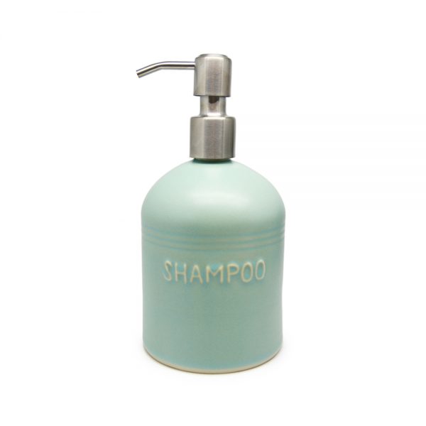 Dispenser S1 – Large | Celadon | Shampoo | Stainless Steel Pump