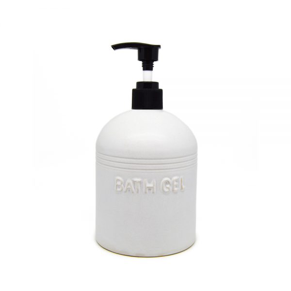 Dispenser S1 – Large | Off-White | Bath gel | Plastic Pump