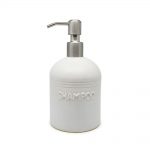 Dispenser S1 – Large | Off-White | Shampoo | Stainless Steel Pump